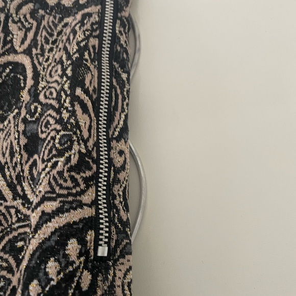 NEW Shimmery Paisley Knit flair pants - Picture 2 of 5